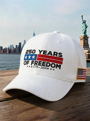 Unisex 250 Years of Freedom Embroidered Hat