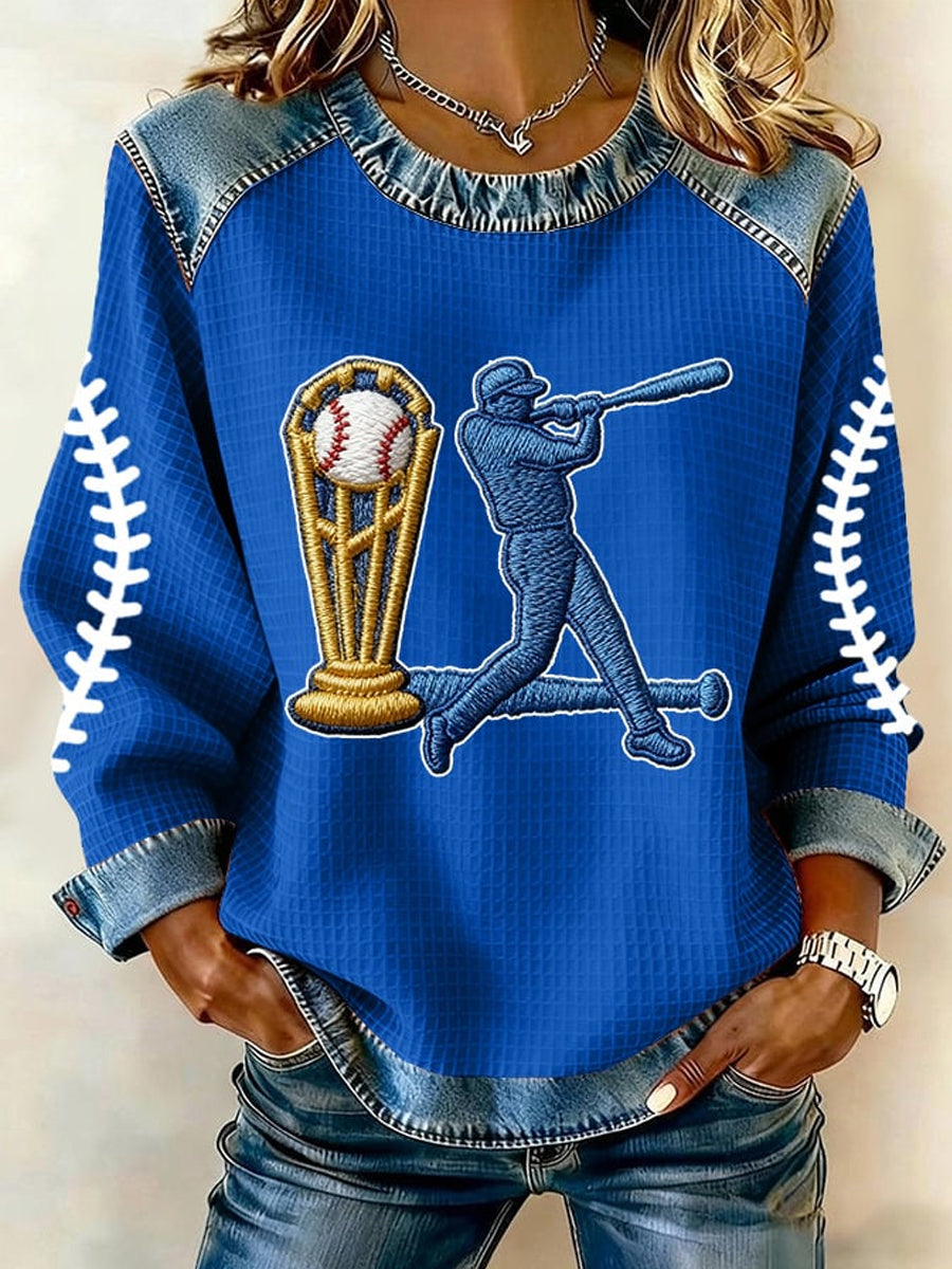 Women's Baseball Champions 2025 Print Casual Top