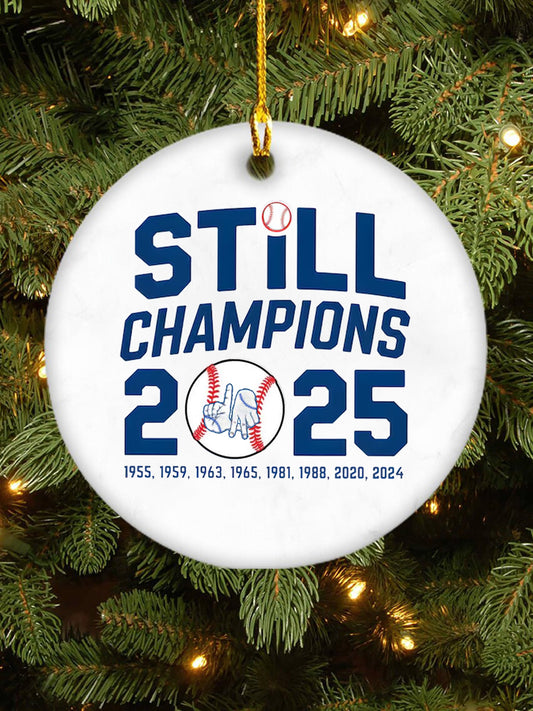 Baseball World Series Champions 2025 Print  Printed  Acrylic Decorative Ornament