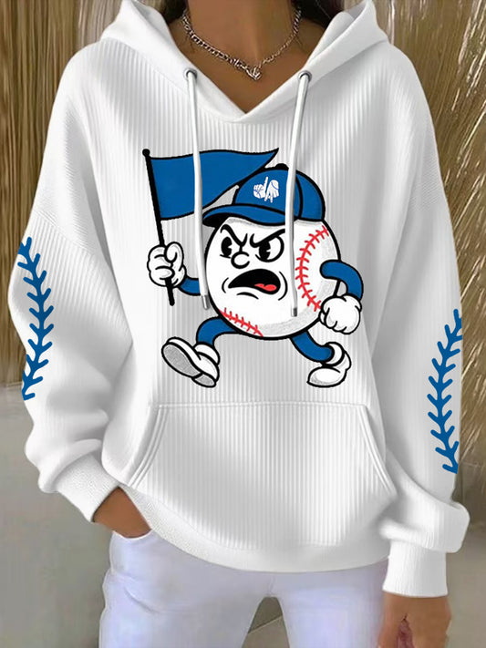 Women's Baseball Champions 2025 Print Casual Hoodie