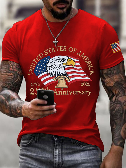 Men's United States of America 250th Anniversary Print T-Shirt