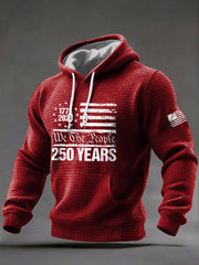 Men's United States 250 Years Printed Casual Hoodie
