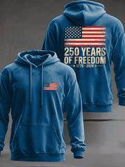 Men's United States 250 Years Printed Casual Hoodie