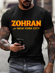 Men's Zohran for NYC New York Mayor Printed T-shirt