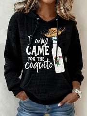 Women's Funny Puerto Rico Christmas Printed Hoodie