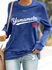 Women's Yoshinobu Yamamoto Dodgers Baseball Los Angeles Dodgers MLB 2025 Sweatshirt