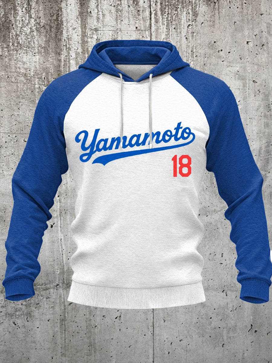 Men's Yoshinobu Yamamoto Dodgers Baseball Los Angeles Dodgers MLB 2025 Hoodie