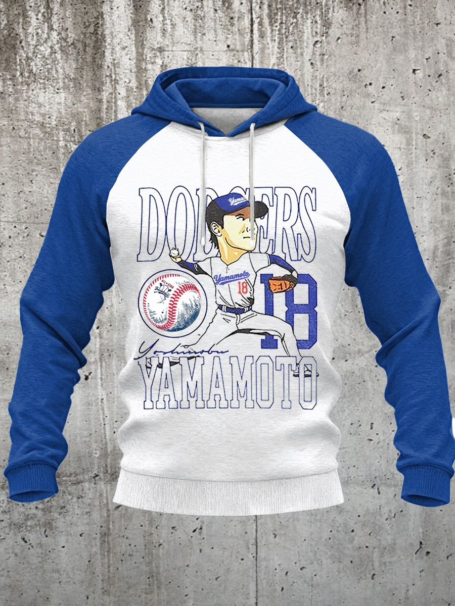 Men's Yoshinobu Yamamoto Dodgers Baseball Los Angeles Dodgers MLB 2025 Hoodie