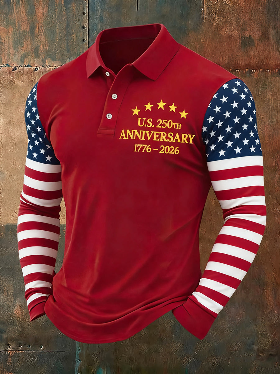 Men's American 250th Anniversary Long-Sleeve T-Shirt