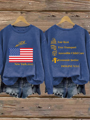 Women's Imagine New York Print Sweatshirt