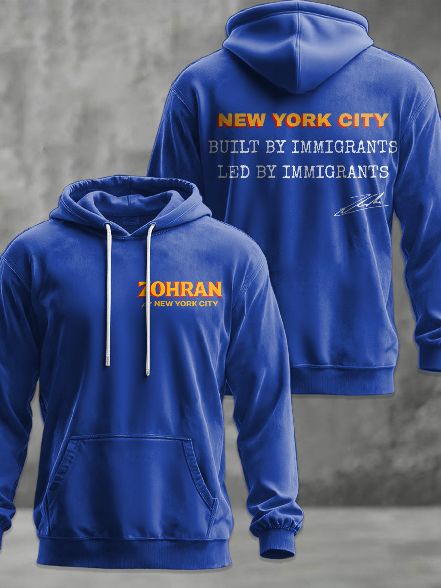 Men's Zohran Mamdani NYC Printed Standard Fit Hoodie