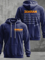 Men's Zohran Mamdani NYC Printed Hoodie