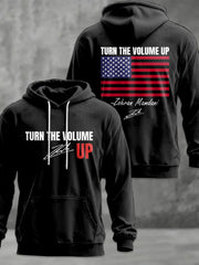 Men's Turn the Volume Up Zohran Mamdani NYC Printed Hoodie