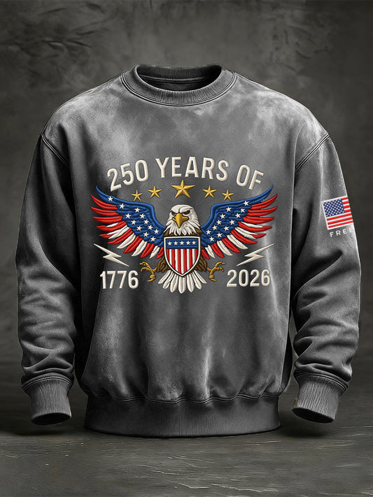 Men's 250 Years Of 1776-2026 Print Sweatshirt