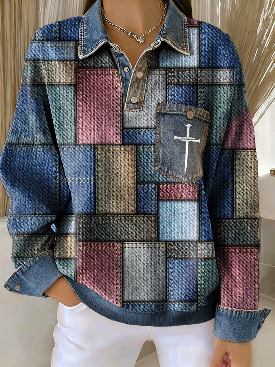 Women's Faith Art Printed Sweatshirt