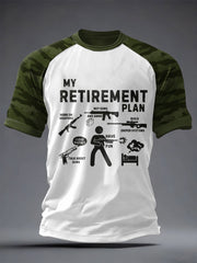 Men's Veteran Pew Humor Printed T-shirt