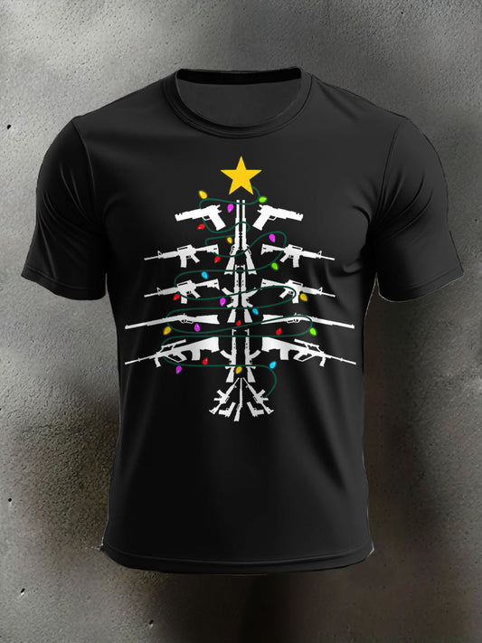 Men's Veteran Pew Humor Printed T-shirt