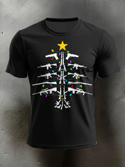 Men's Veteran Pew Humor Printed T-shirt