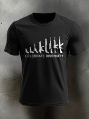 Men's Veteran Pew Humor Printed T-shirt