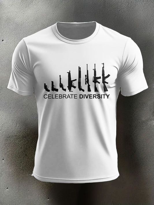 Men's Veteran Pew Humor Printed T-shirt