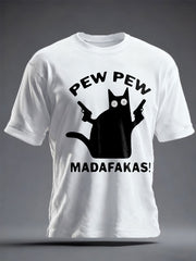 Men's Veteran Pew Humor Printed T-shirt