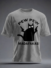 Men's Veteran Pew Humor Printed T-shirt