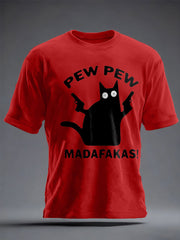 Men's Veteran Pew Humor Printed T-shirt