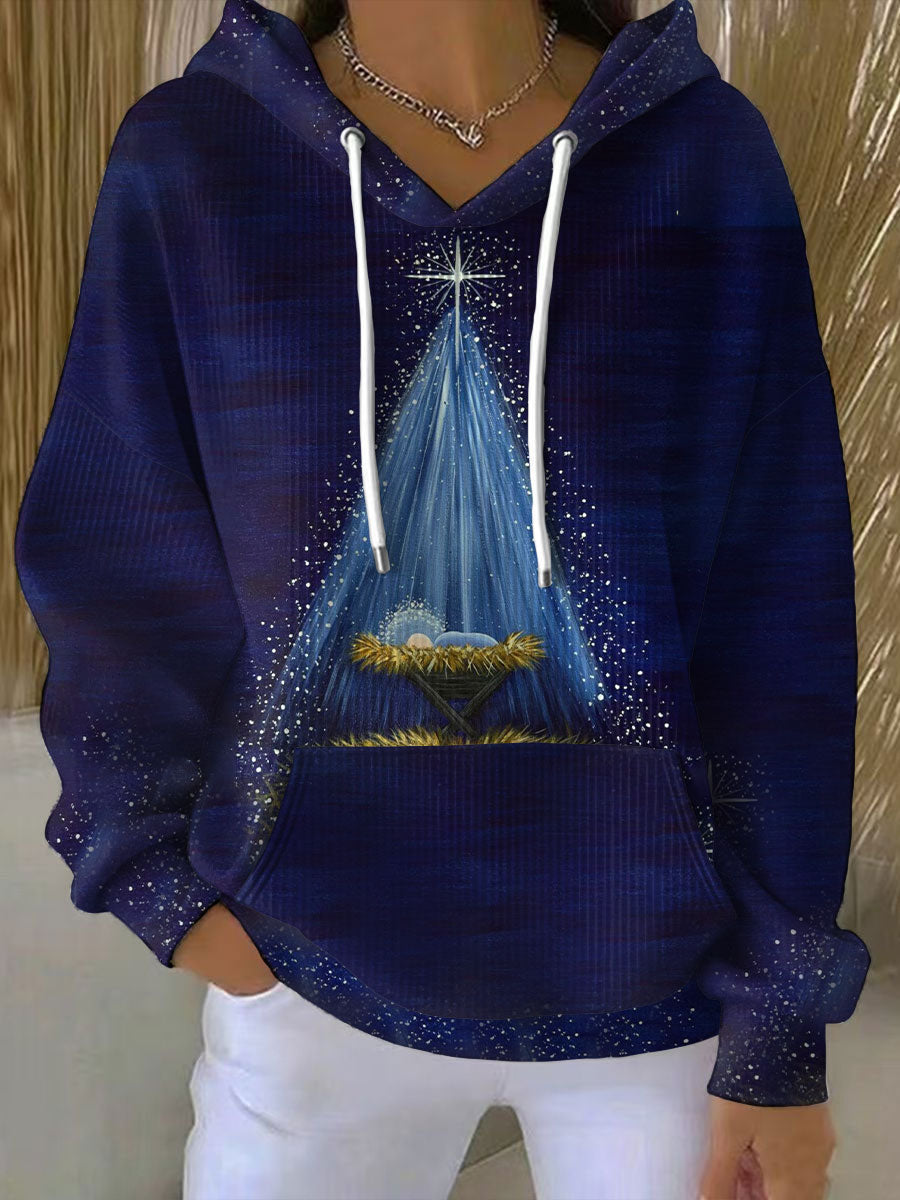 Women's Christian Faith Christmas Printed Hoodie