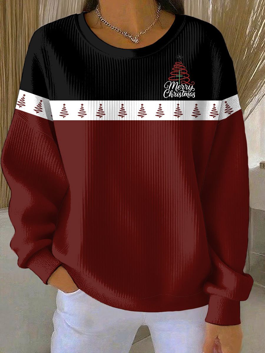 Women's Christmas Belief Print Casual Sweatshirt
