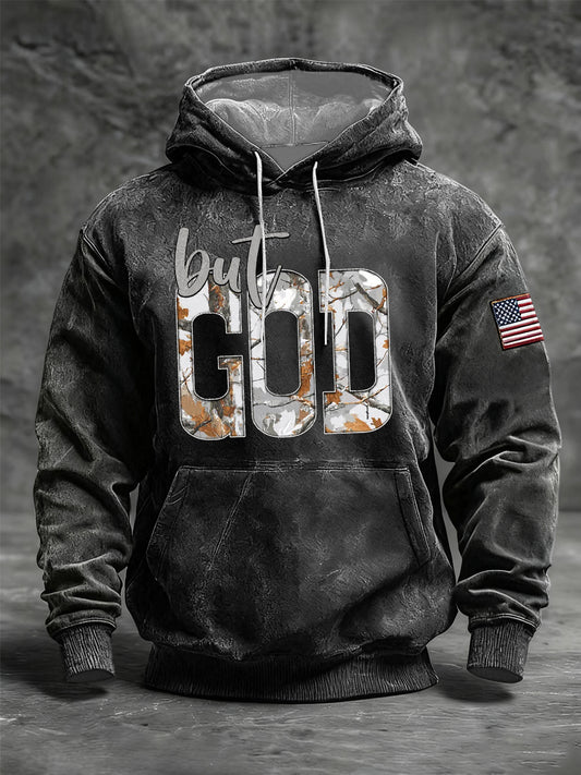 Men's but Dod Oversized Drop-Shoulder Hoodie with Pockets