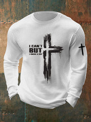 Men's Christian  I Can't... But I Know A Guy. Printed Waffle Long Sleeve T-Shirt