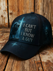 Unisex I Can't But I Know A Guy Faith Cross Print Hat