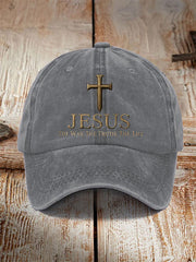 Unisex Jesus The Way The Truth The LifeCross Faith Print Hat