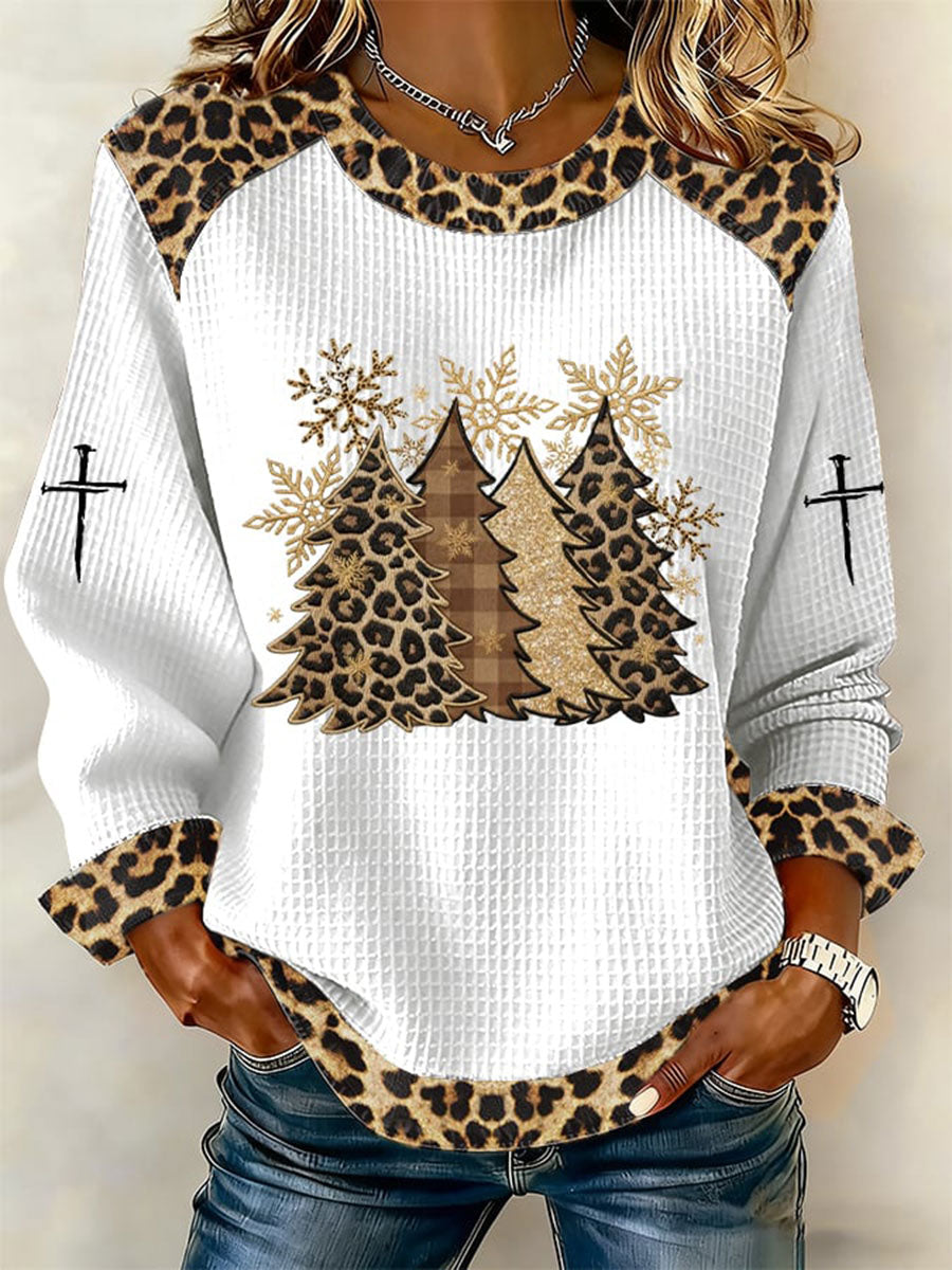 Women's Cross Print Casual T-shirt