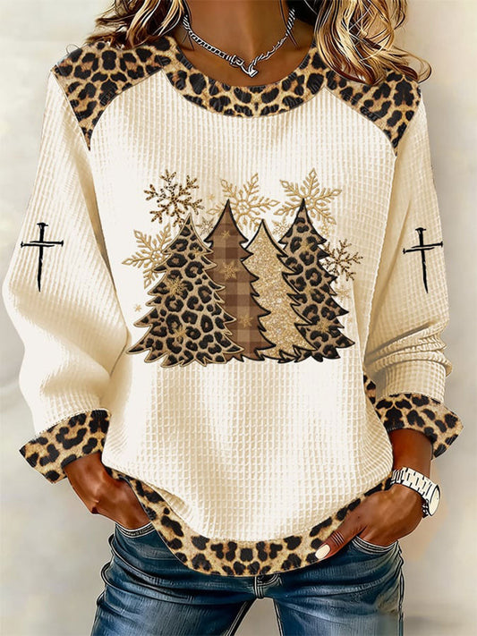 Women's Cross Print Casual T-shirt