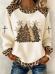 Women's Cross Print Casual T-shirt