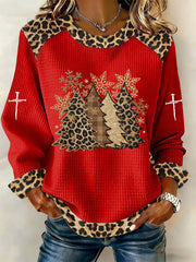 Women's Cross Print Casual T-shirt