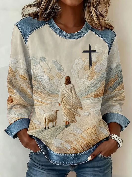 Women's The Lost Sheep Printed Casual Top