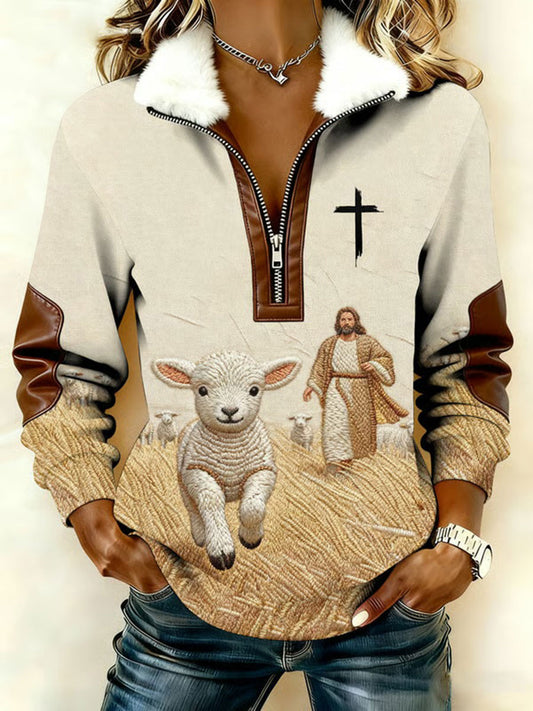 Women's The Lost Sheep Printed Casual Top