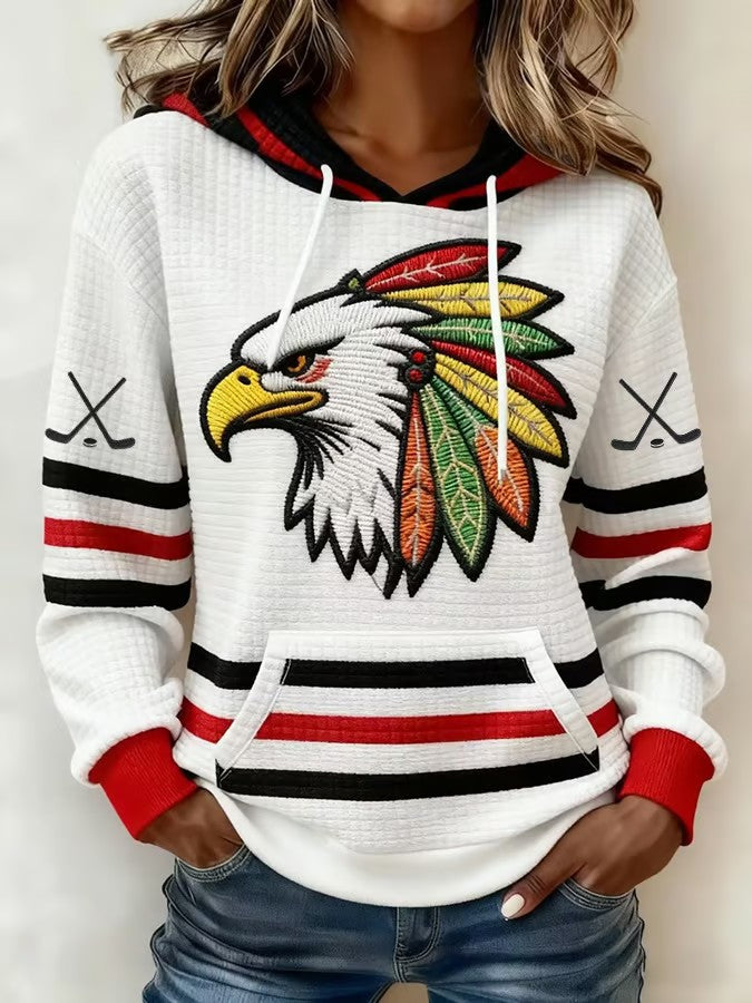 Women's Hockey Printed Hoodie