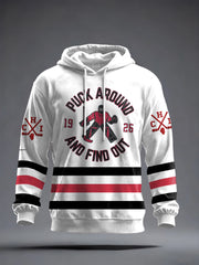 Men's Chicago Hockey 100th Anniversary Print Hoodie