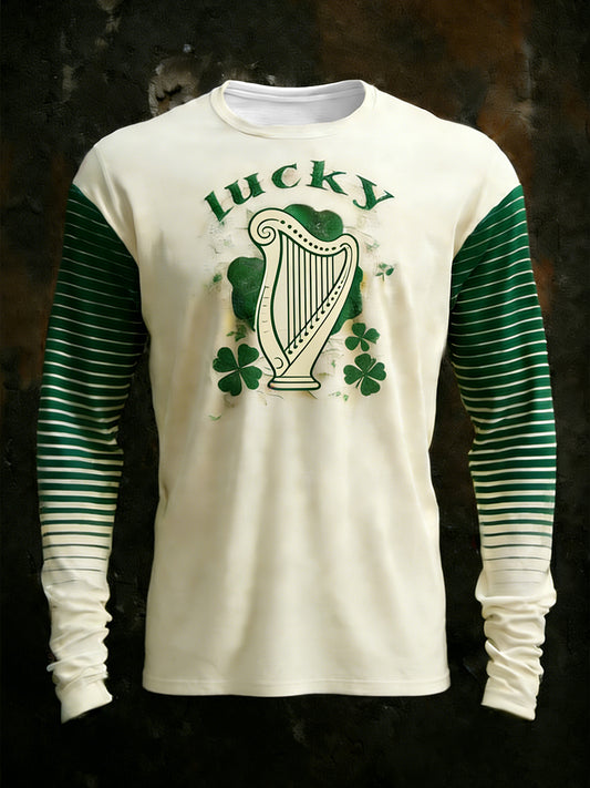 Men's St.Patrick's Day Print Long Sleeves T-Shirt