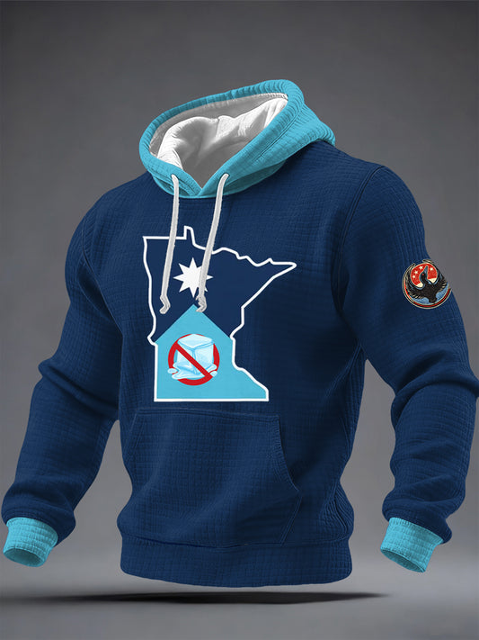 Men's Minnesota No ICE Printed Hoodie