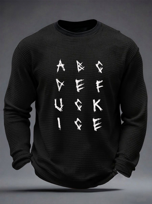 Men's Anti ICE Protest Rally Minnesota Waffle Long Sleeve T-Shirt