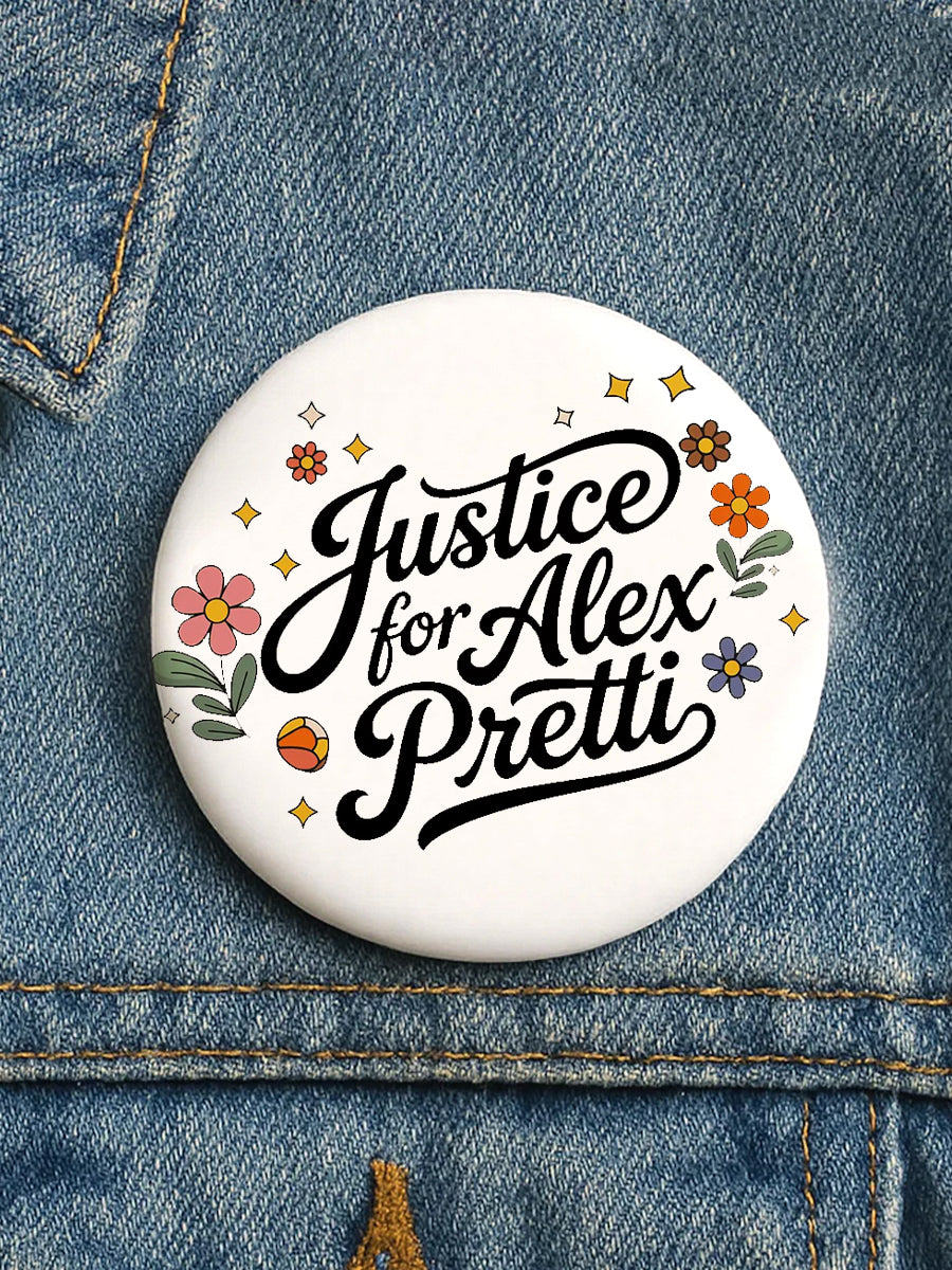 Justice for Alex Pretti Pin Minneapolis Resist